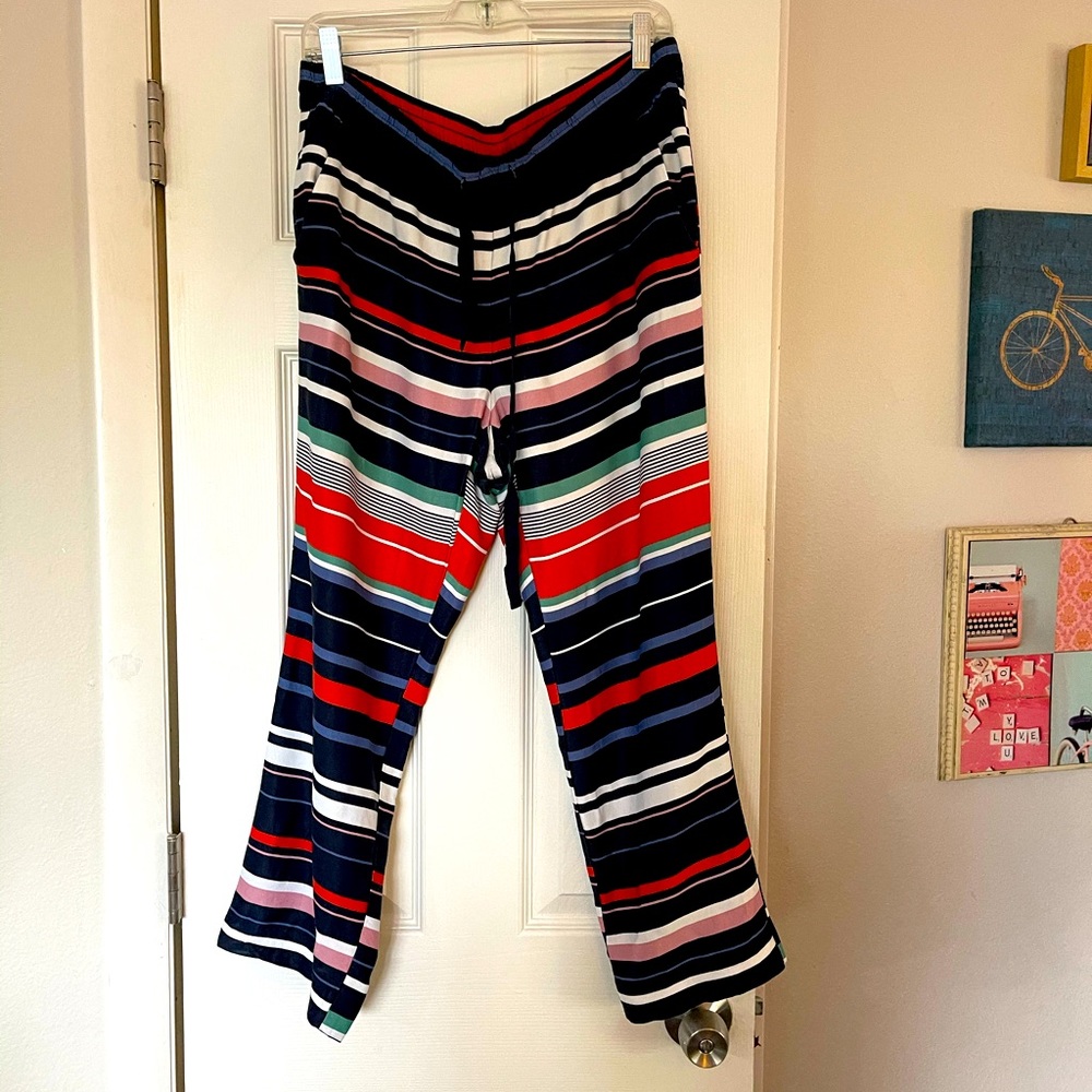 LOFT Pull On Striped Pants